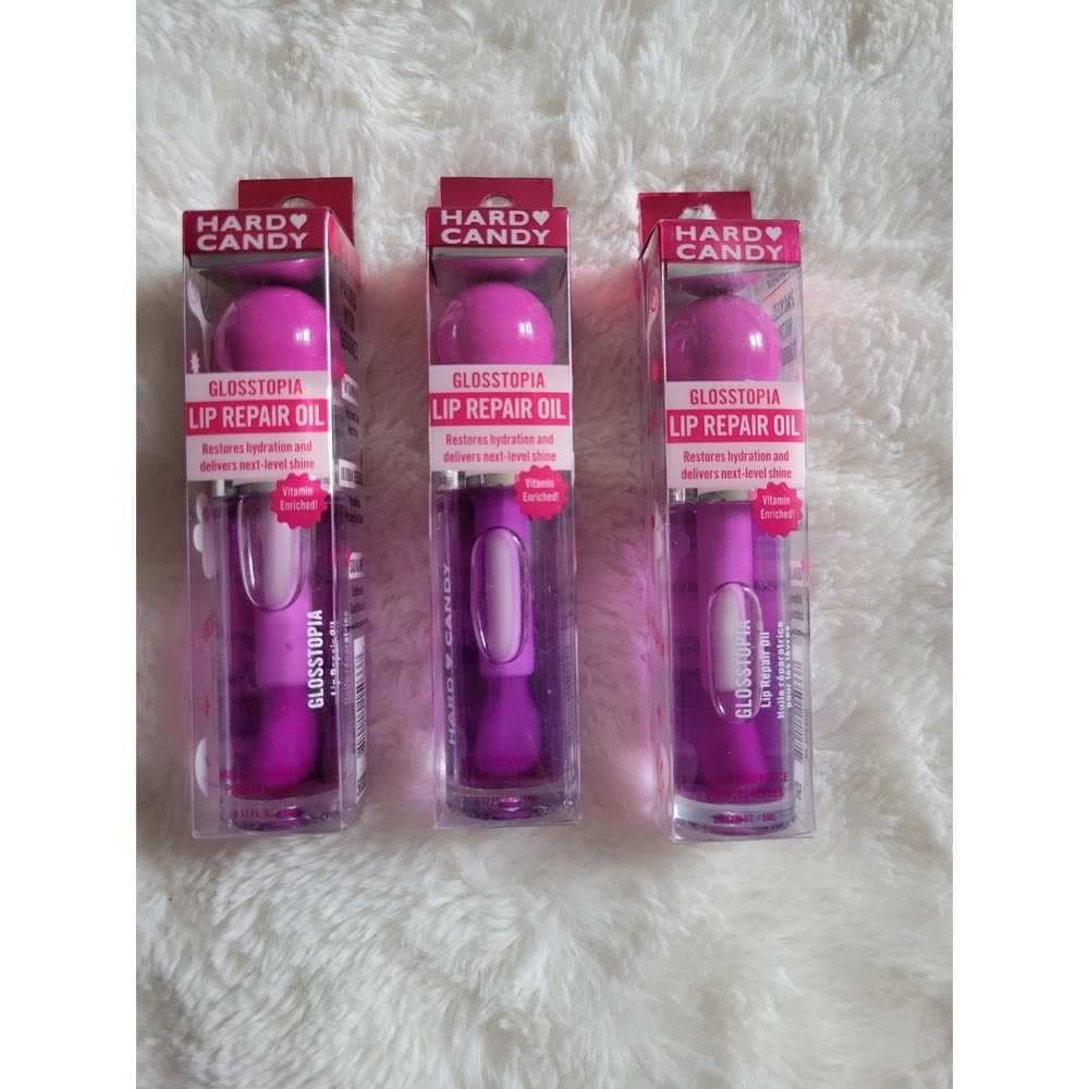 Hard Candy Glosstopia Lip Repair Oil Berry Divine 5033 0.17 fl oz Lot of 3 New